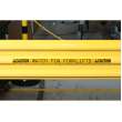 Retro Reflective All-Weather Labels 0.5 in W x 20ft Black on Yellow