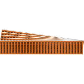 HYDROCHLORIC ACID Pipe Marker Style 28 Black on Orange 28 per Card, 5 PK