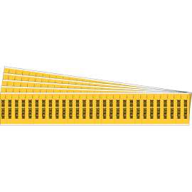 NITROUS OXIDE Pipe Marker Style 28 Black on Yellow 28 per Card, 5 PK