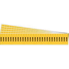 CHLORINE Pipe Marker Style 28 Black on Yellow 28 per Card, 5 PK