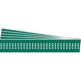 HOT WATER Pipe Marker Style 28 White on Green 28 per Card, 5 PK