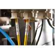 PermaSleeve(R) High Temp Heat-Shrink Labels 0.125 in Dia Yellow 1 in RL/100