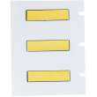 PermaSleeve(R) High Temp Heat-Shrink Labels 0.125 in Dia Yellow 1 in RL/100