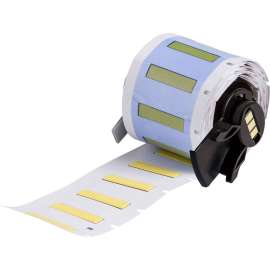 PermaSleeve(R) High Temp Heat-Shrink Labels 0.125 in Dia Yellow 1 in RL/100