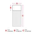 Self-Laminating Vinyl Wrap Around Labels 4 in H x 1 in W Brown, Clear RL/100