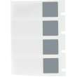 Self-Laminating Vinyl Wrap Around Labels 1.5 in H x 0.5 in W Gray, Clear RL/500