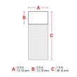 Self-Laminating Vinyl Wrap Around Labels 1.5 in H x 0.5 in W Gray, Clear RL/500