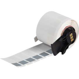 Self-Laminating Vinyl Wrap Around Labels 1.5 in H x 0.5 in W Gray, Clear RL/500