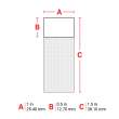 Self-Laminating Vinyl Wrap Around Labels 1.5 in H x 1 in W Orange, Clear RL/250