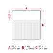 Self-Laminating Vinyl Wrap Around Labels 1.5 in H x 1.5 in W Gray, Clear RL/250