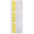 Self-Laminating Vinyl Wrap Around Lbls 1.5 in H x 1.5 in W Yellow, Clear RL/250