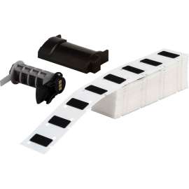 Raised Panel Labels 0.5 in H x 1.06 in W Black RL/200