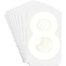 Quik-Align(R) 5130 Series Polyester 3 in Lbl Legend: 8 White 10PK
