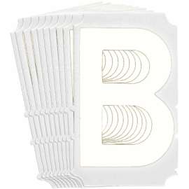 Quik-Align(R) 5170 Series Polyester 4 in Lbl Legend: B White 10PK