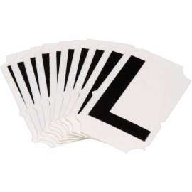 Quik-Align(R) 5050 Series Polyester 2 in Lbl Legend: L Black 10PK