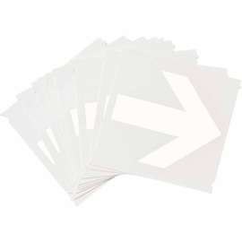 Quik-Align(R) 5130 Series Polyester 3 in Lbl Legend: Arrow Symbol White 10PK
