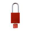 Keyed Alike Padlock Unique Set Aluminum Red 1.5 in Steel Shackle Keycode 68