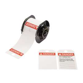 Printable Polyester Lockout Tags 5.75x3.25 ANSI Danger ONLY THE INDIVIDUAL 100/RL