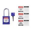 Velocity(TM) Lockout Padlocks Nylon 1.5in Shackle Clearance KD Purple