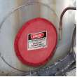 Magnetic Confined Space Cover Small 23 in Dia Red