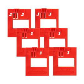 Detachable Cleat for Brady Clamp-On Circuit Breaker Lockout 480/600 Volt 6PK