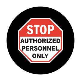 Sign Lens for LED Sign Projector M-Size STOP White, Red, Black