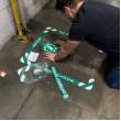 Eye Wash Anti-skid Floor Marking Kit Green and White