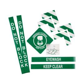 Eye Wash Anti-skid Floor Marking Kit Green and White