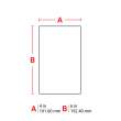 Paper Labels with Acrylic Adhesive 6 in H x 4 in W White 1000/RL