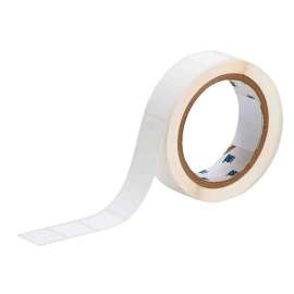 Solvent and Chemical Resistant Polyester Labels for 3" Core Printers 0.9" x 0.9" RL/1000