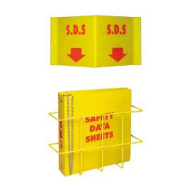 Economy Right To Know Center 12 in H x 14 in W Red on Yellow