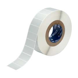 Tamper Evident Checkerboard Polyester Labels 1 in H x 2 in W Silver 3000/RL