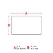 Tamper-Resistant Vinyl Labels 0.25 in H x 2 in W White 2500/RL