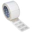 RFID Chemical and Temperature Resistant Polypropylene Labels 1.024in x 2.09in