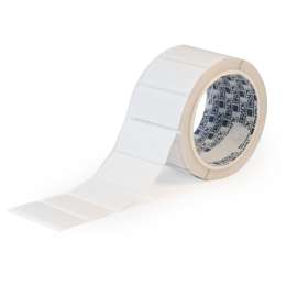 RFID Chemical and Temperature Resistant Polypropylene Labels 1.024in x 2.09in