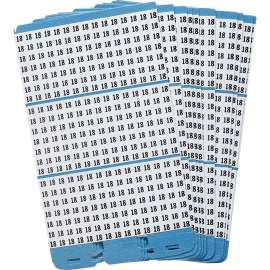 Porta-Pack(R) Wire Marker Book Refill Repositionable Vinyl Cloth 18, 450 Total