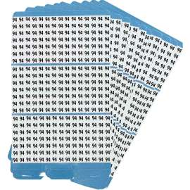 Porta-Pack(R) Wire Marker Book Refill Repositionable Vinyl Cloth 94, 450 Total