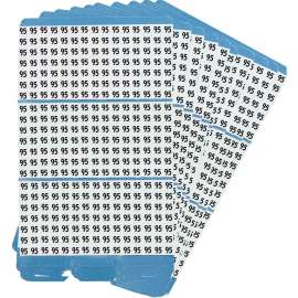 Porta-Pack(R) Wire Marker Book Refill Repositionable Vinyl Cloth 95, 450 Total
