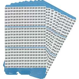 Porta-Pack(R) Wire Marker Book Refill Repositionable Vinyl Cloth 118, 330 Total