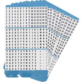 Porta-Pack(R) Wire Mrkr Refill A to Z, 0 to 15, Plus and Minus, Forward Slash