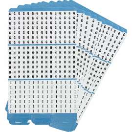 Porta-Pack(R) Wire Marker Book Refill Repositionable Vinyl G, H, I, 450 Total