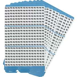 Porta-Pack(R) Wire Marker Book Refill Repositionable Vinyl Cloth POS, 330 Total