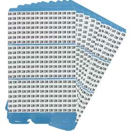 Porta-Pack(R) Wire Mrkr BK Refill Repositionable Vinyl Cloth 130 to 139, 330 Total