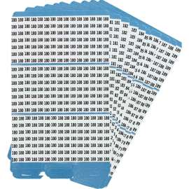Porta-Pack(R) Wire Mrkr BK Refill Repositionable Vinyl Cloth 180 to 189, 330 Total