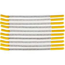 ClipSleeve Wire Markers Size 18 Nylon 10 AWG - 8 AWG, 0 to 9 Pack of 10 Each