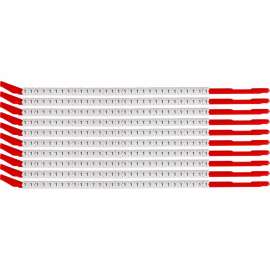 ClipSleeve Wire Markers Size 10 Nylon 16 AWG - 14 AWG, 1 Pack of 300 Each