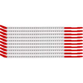 ClipSleeve Wire Markers Size 10 Nylon 16 AWG - 14 AWG, 9 Pack of 300 Each