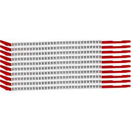 ClipSleeve Wire Markers Size 10 Nylon 16 AWG - 14 AWG, D Pack of 300 Each