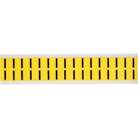 Repositionable Vinyl 0.625 in Black on Yellow, Letters I Card of 32 Labels