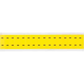 Repositionable Vinyl 0.625 in Black on Yellow, Letters - Card of 32 Labels